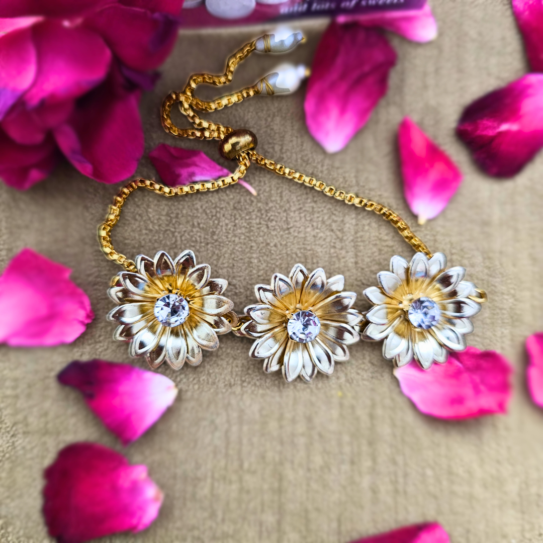 Daisy Slider Bracelet Rakhi