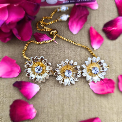 Daisy Slider Bracelet Rakhi