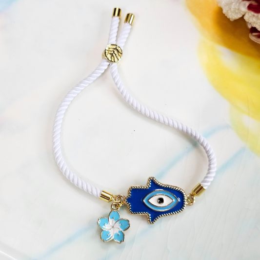 Hamsa Slider Bracelet Rakhi for Sisters