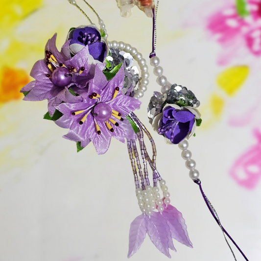 Floral Couple Rakhi