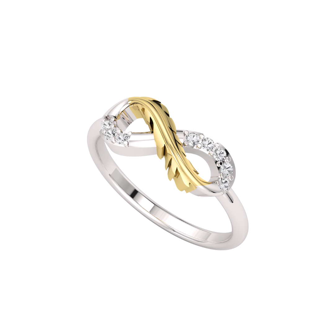 Infinity Zircon Bling Sterling Silver Ring
