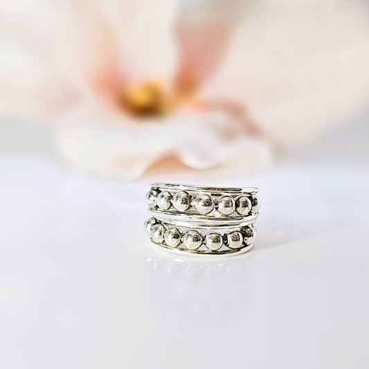 Rawa Balls Toe Ring in 925 Silver