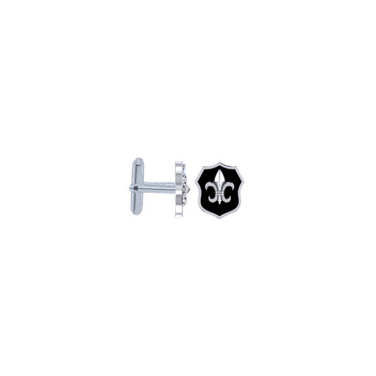 Royal Shield Cufflinks in 925 Silver
