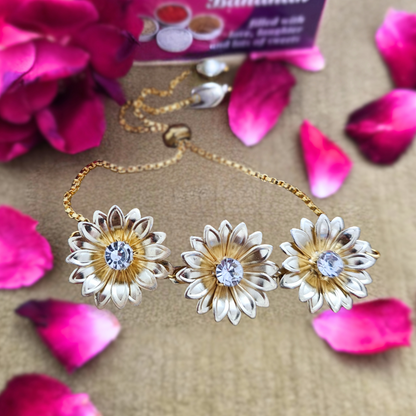Daisy Slider Bracelet Rakhi