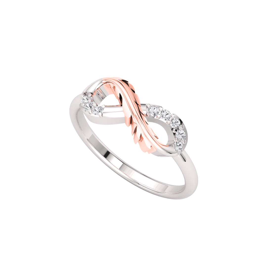 Infinity Zircon Bling Sterling Silver Ring