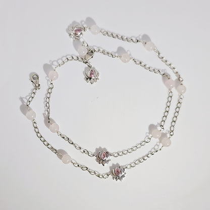 Lotus Anklet in 925 Silver