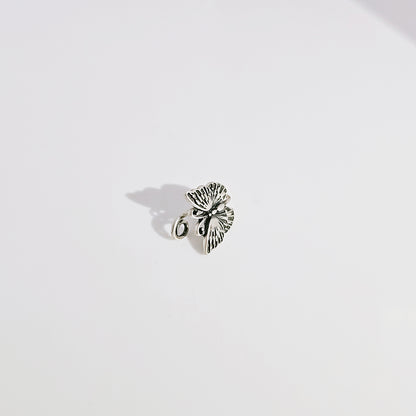 Butterfly Nose Pin in Oxidised 925 Silver