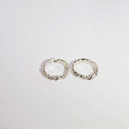 Beauty of Leaves Toe Ring in Oxidised 925 Silver