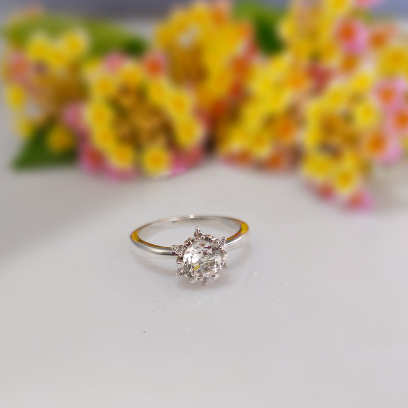 Sterling Silver Solitaire Ring – Classic CZ Ring