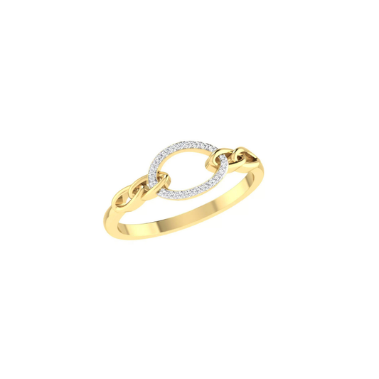 Silver Yugna Chain link Ring