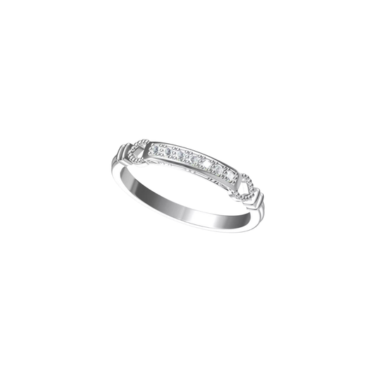 Silver Saptika Ring – Band for Women