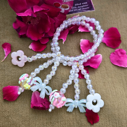 Shiny Beads Bracelet Lumba Rakhi for Little Girls