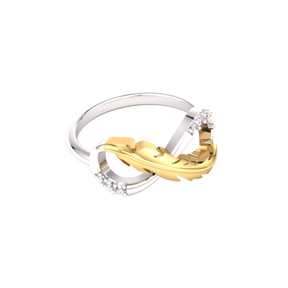 Infinity Zircon Bling Sterling Silver Ring