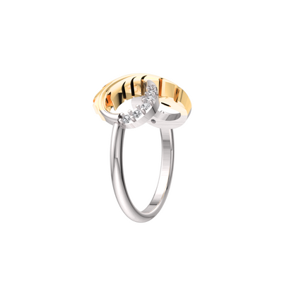 Infinity Zircon Bling Sterling Silver Ring