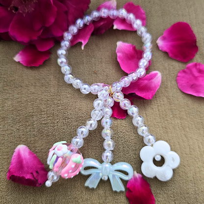 Shiny Beads Bracelet Lumba Rakhi for Little Girls