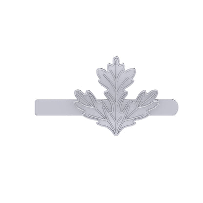 Oak Leaf Tie Clip in 925 Silver
