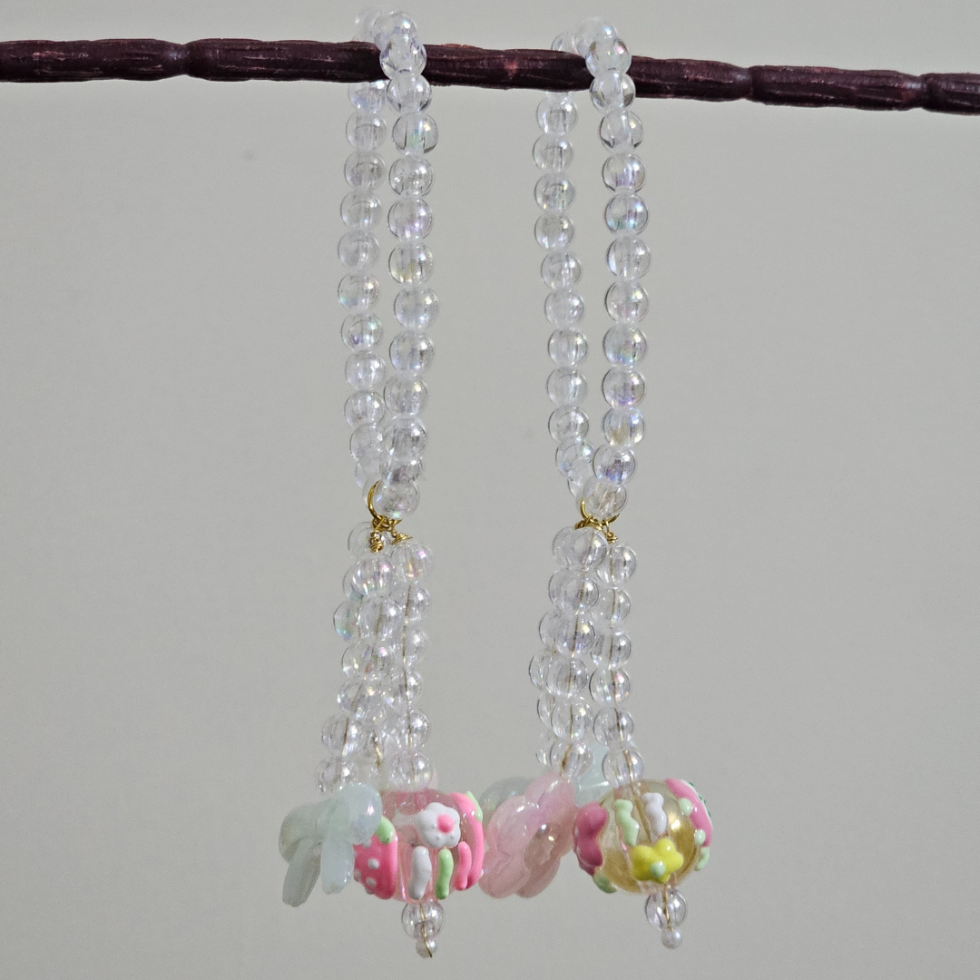 Shiny Beads Bracelet Lumba Rakhi for Little Girls