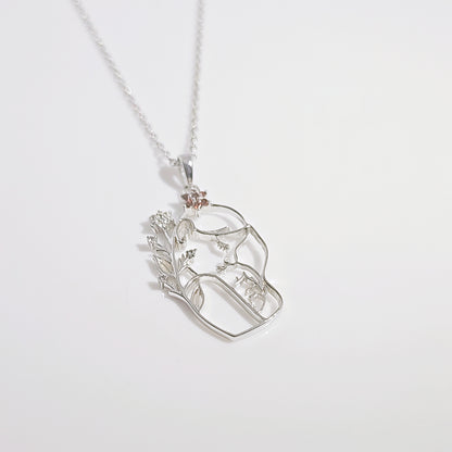 Celestial Embrace Mother and Baby Pendant in 925 Silver