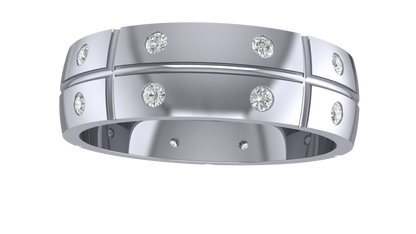 Double Shine Band Ring