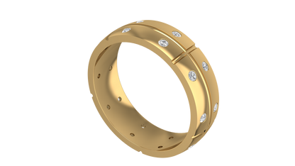 Double Shine Band Ring
