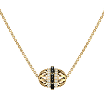 Minimal FIligree Bling Mangalsutra in Silver & Zircon