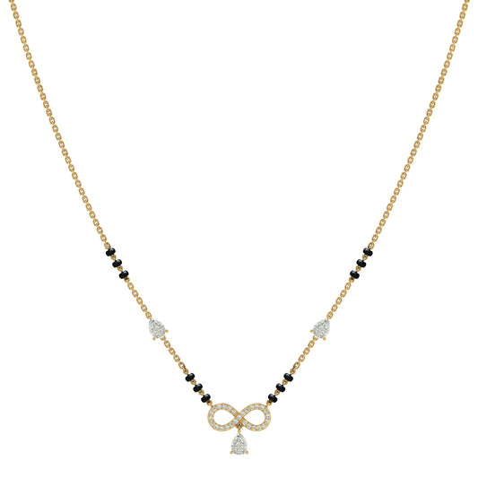 Infinity Love Mangalsutra in Silver & CZ