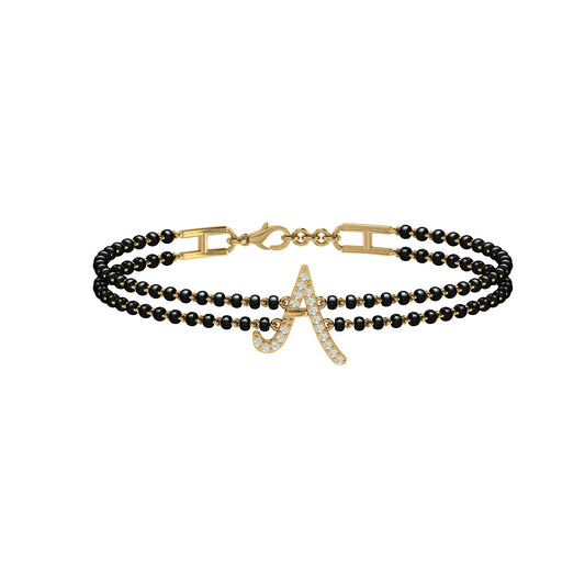 Initial Personalised Mangalsutra Bracelet
