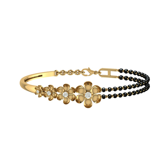 Floral Love Mangalsutra Bracelet