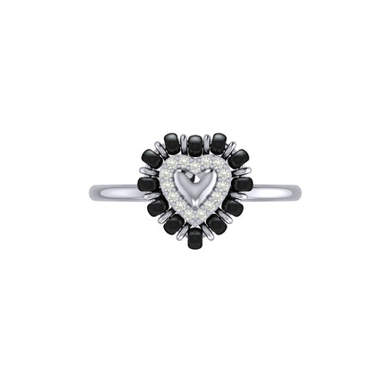 Shining Heart Mangalsutra Ring