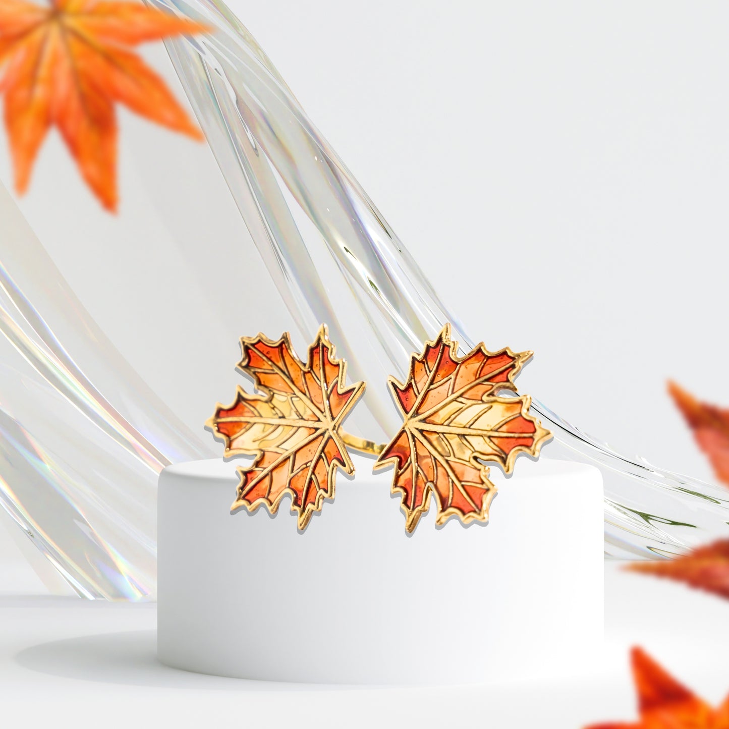 Maple Leaf Statement Ring