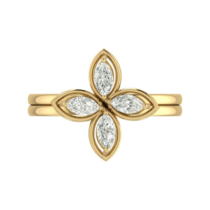Shining Butterfly 5 in 1 Stack Ring