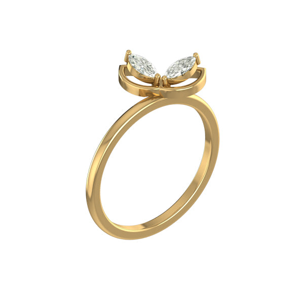 Shining Butterfly 5 in 1 Stack Ring