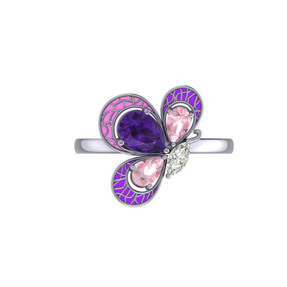 Peppy Butterfly Rings