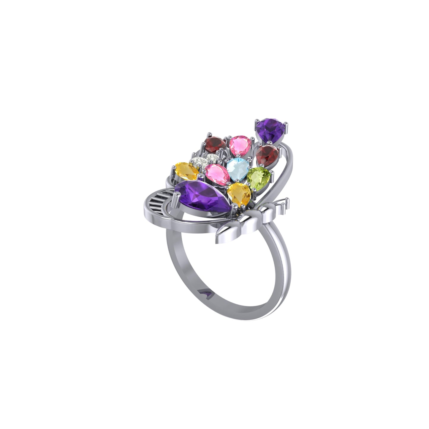 Striking Wing Butterfly Ring
