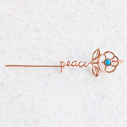 Peace is always Beautiful Ear Climber