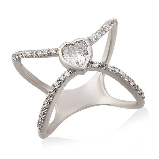 Paths of Love Criss Cross Ring