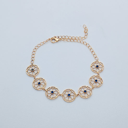 Dainty Blue Sparkle Flexible Adjustable Bracelet