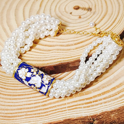 Life Of A Bird Rotating Pearl Ponchi Bracelet
