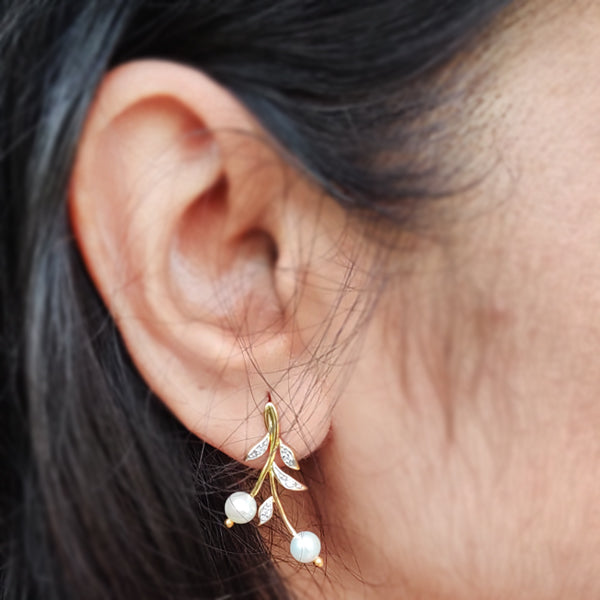 The Leafy Twig Earrings