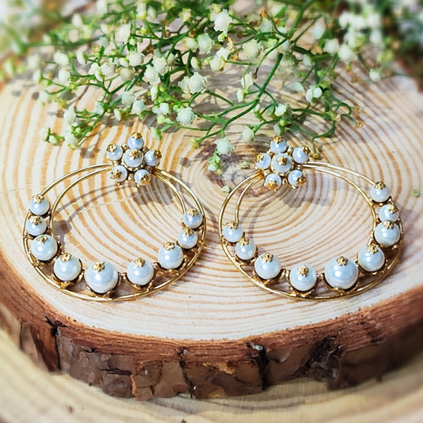 Chaand-Bali Kopal Cluster Statement Earrings