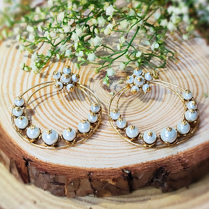 Chaand-Bali Kopal Cluster Statement Earrings