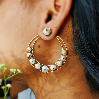 Chaand-Bali Kopal Statement Earrings