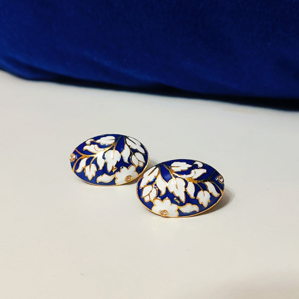 Chic Oval Modern Button Studs Earring