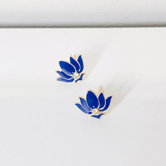 Lotus Bloom Mini Studs Earring