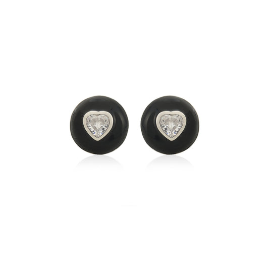 Heart Pop Button Studs