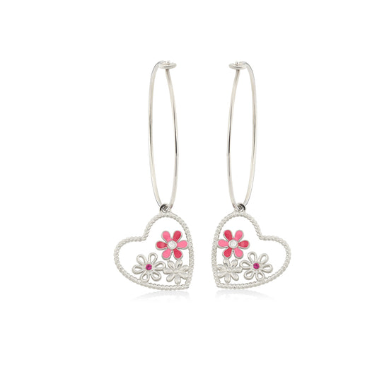 Garden Of Love Hoop Earrings