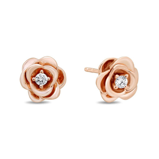 Rosy Rose Gold Studs