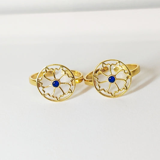 Dainty Blue Sparkle Toe Ring