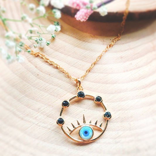 Evil Eye Cover Necklace