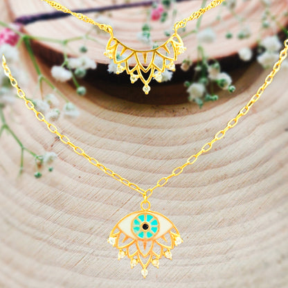 Just Queenin Evil Eye Necklace